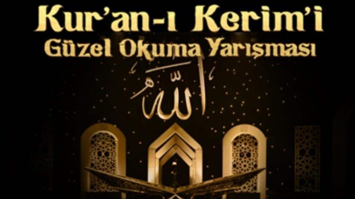 'Genç Sada Kur'an-ı Kerim'i Güzel  Okuma Yarışmasında Okulumuzdan Derece